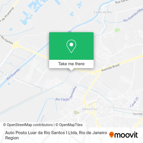 Auto Posto Luar da Rio Santos I Ltda map