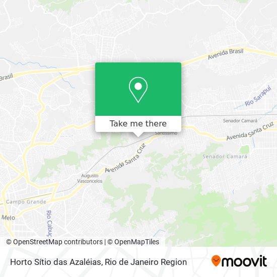 Horto Sítio das Azaléias map