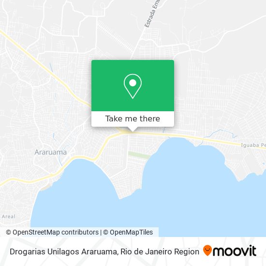 Drogarias Unilagos Araruama map