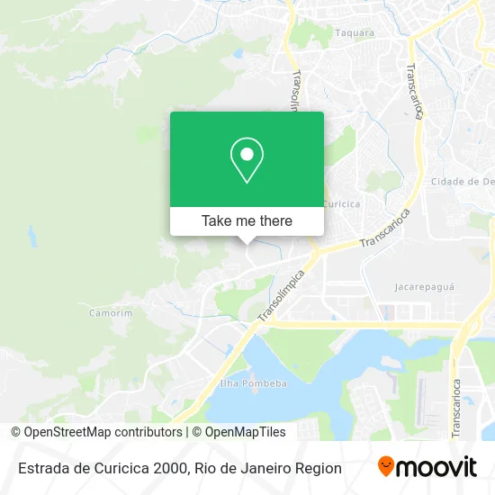 Estrada de Curicica 2000 map