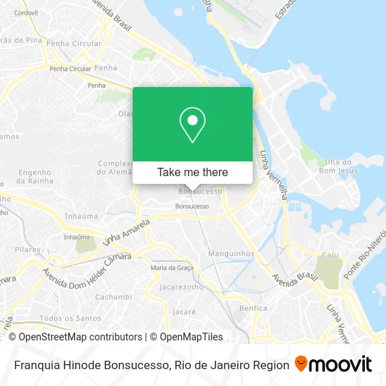 Franquia Hinode Bonsucesso map