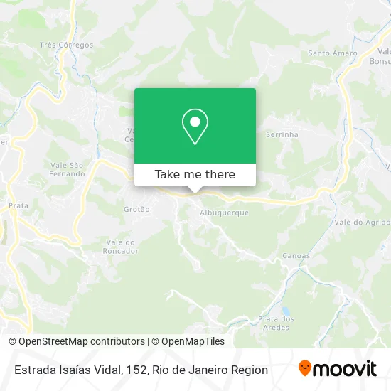 Estrada Isaías Vidal, 152 map