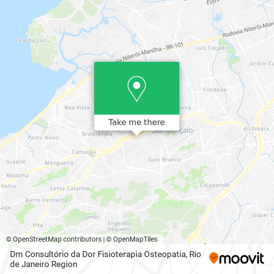 Dm Consultório da Dor Fisioterapia Osteopatia map