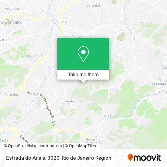 Estrada do Anaia, 3020 map