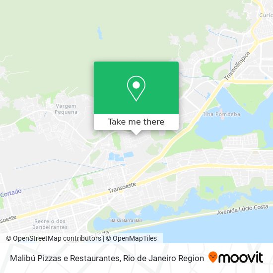 Malibú Pizzas e Restaurantes map