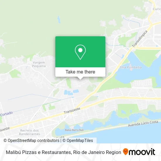 Malibú Pizzas e Restaurantes map