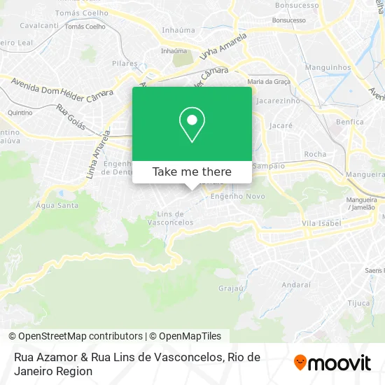 Rua Azamor & Rua Lins de Vasconcelos map