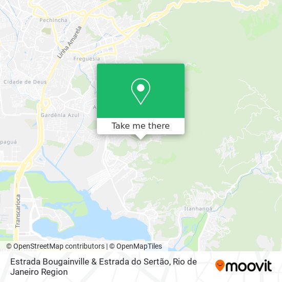 Estrada Bougainville & Estrada do Sertão map