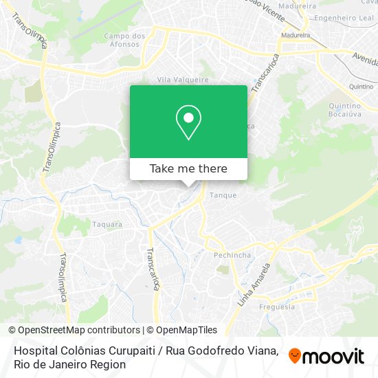 Hospital Colônias Curupaiti / Rua Godofredo Viana map