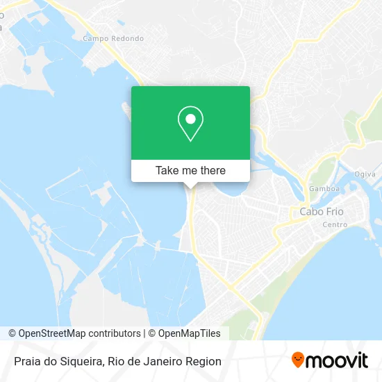 Praia do Siqueira map