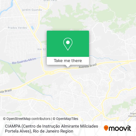 Mapa CIAMPA (Centro de Instrução Almirante Milcíades Portela Alves)