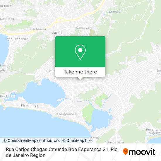 Mapa Rua Carlos Chagas Cmunde Boa Esperanca 21