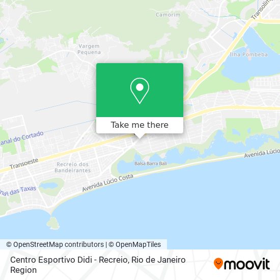 Mapa Centro Esportivo Didi - Recreio