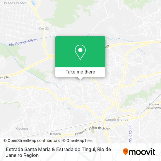Estrada Santa Maria & Estrada do Tingui map