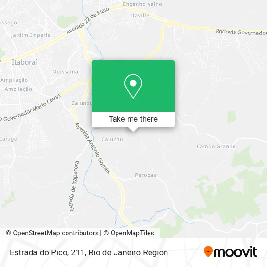 Estrada do Pico, 211 map