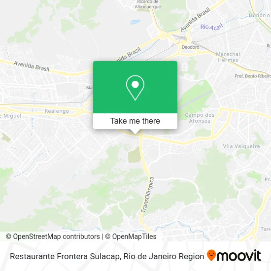 Restaurante Frontera Sulacap map