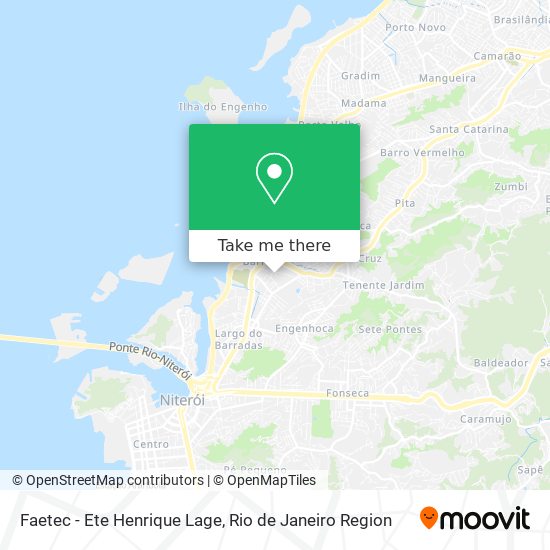 Faetec - Ete Henrique Lage map