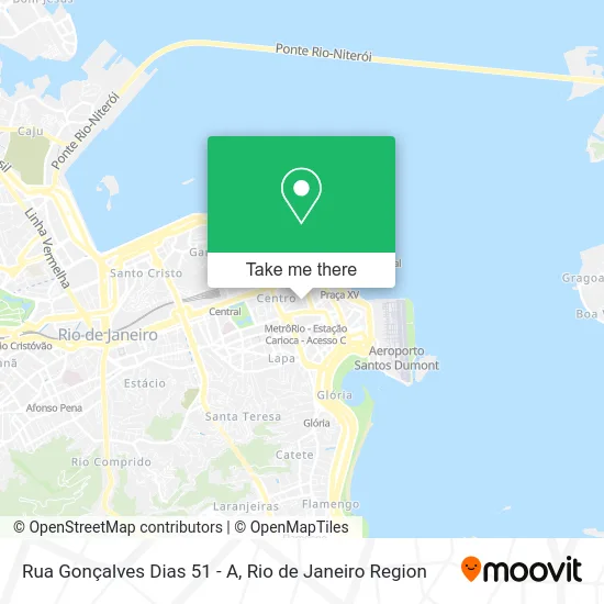 Rua Gonçalves Dias 51 - A map