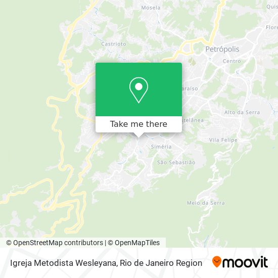 Mapa Igreja Metodista Wesleyana