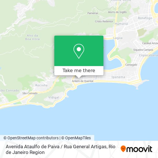 Mapa Avenida Ataulfo de Paiva / Rua General Artigas