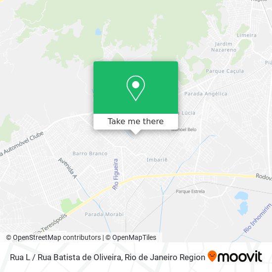 Mapa Rua L / Rua Batista de Oliveira