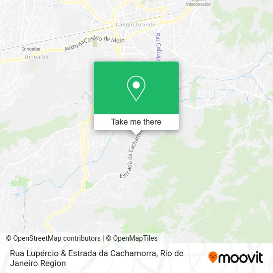 Rua Lupércio & Estrada da Cachamorra map
