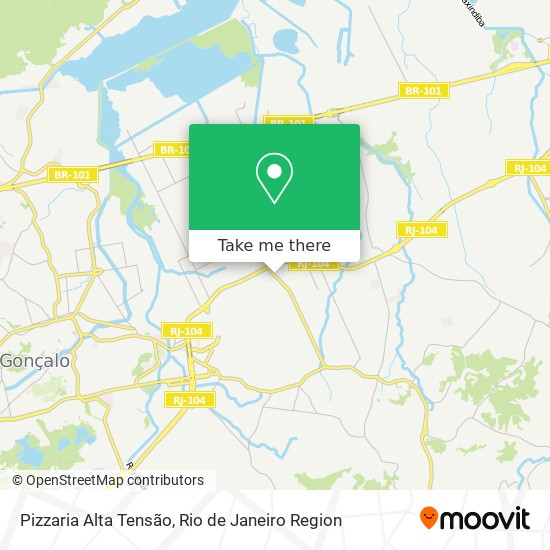 Pizzaria Alta Tensão map