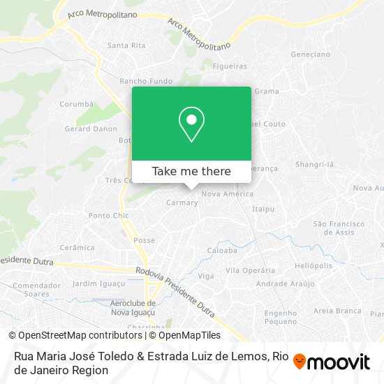 Rua Maria José Toledo & Estrada Luiz de Lemos map
