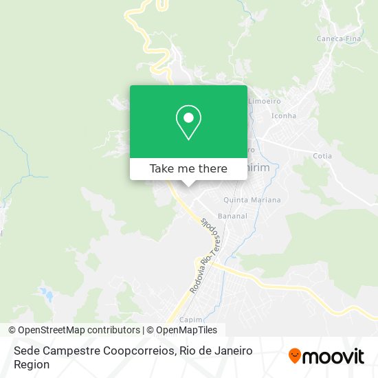 Sede Campestre Coopcorreios map