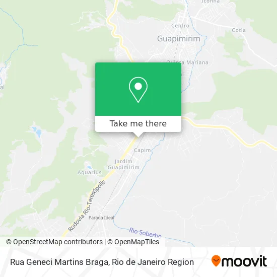 Rua Geneci Martins Braga map