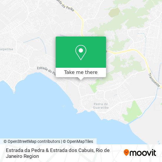 Estrada da Pedra & Estrada dos Cabuís map