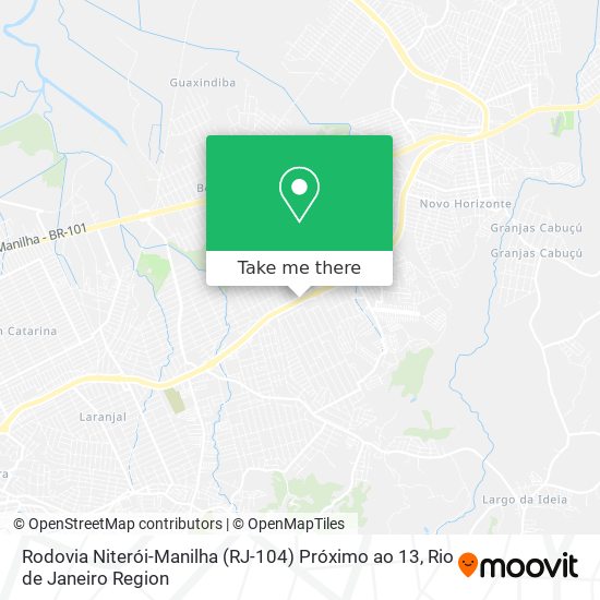 Rodovia Niterói-Manilha (RJ-104) Próximo ao 13 map