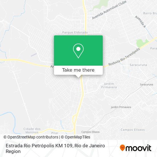 Estrada Rio Petrópolis KM 109 map