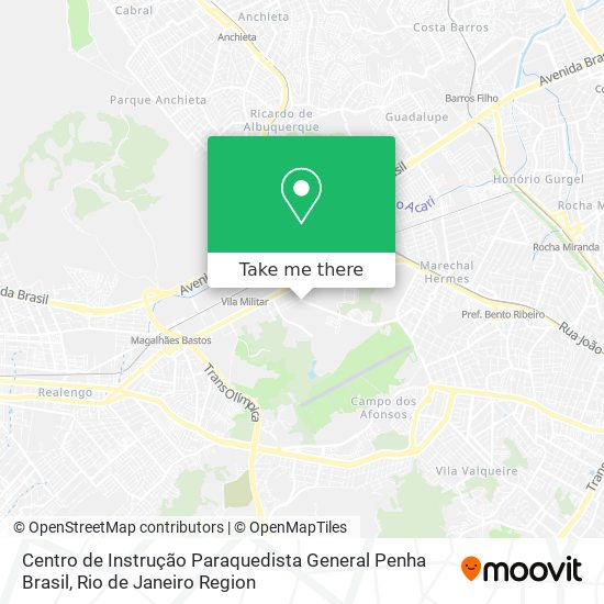 Centro de Instrução Paraquedista General Penha Brasil map