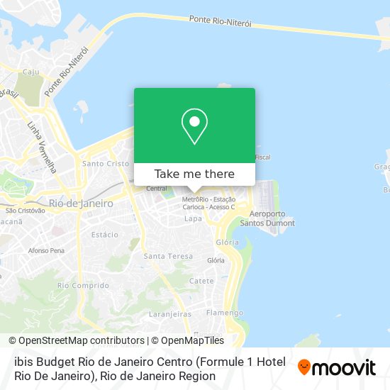 ibis Budget Rio de Janeiro Centro (Formule 1 Hotel Rio De Janeiro) map