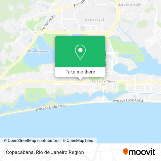 Copacabana map