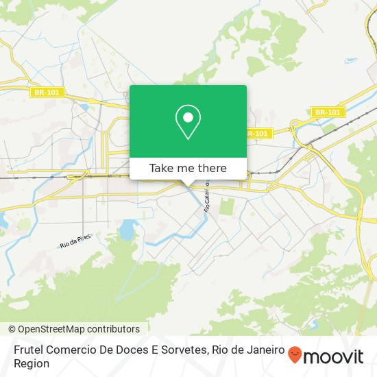 Mapa Frutel Comercio De Doces E Sorvetes