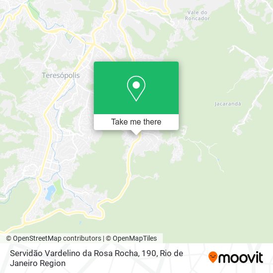 Mapa Servidão Vardelino da Rosa Rocha, 190
