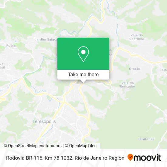 Rodovia BR-116, Km 78 1032 map