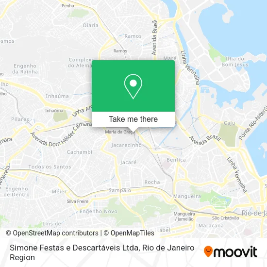Mapa Simone Festas e Descartáveis Ltda