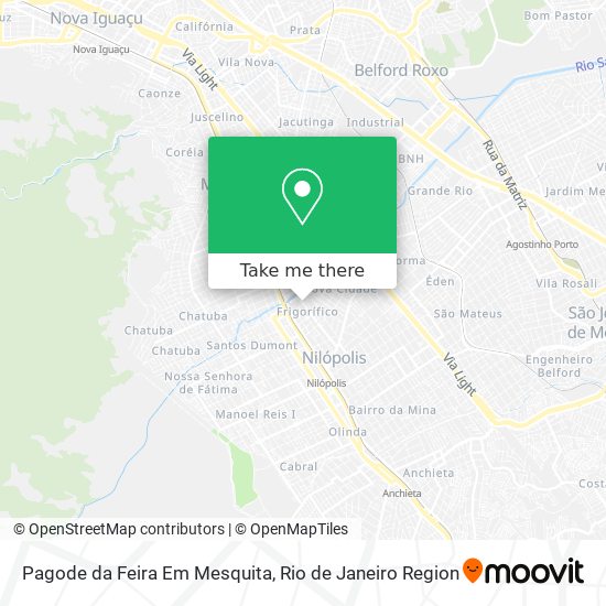 Mapa Pagode da Feira Em Mesquita