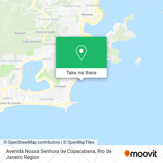 Avenida Nossa Senhora de Copacabana map