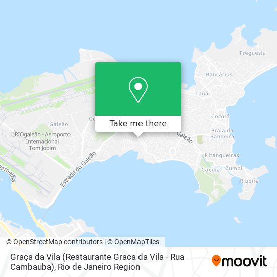 Mapa Graça da Vila (Restaurante Graca da Vila - Rua Cambauba)
