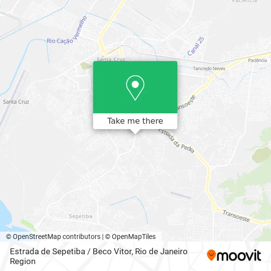 Estrada de Sepetiba / Beco Vitor map