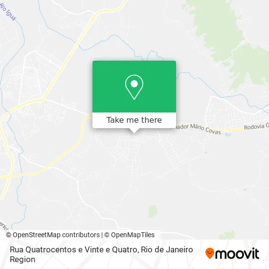 Rua Quatrocentos e Vinte e Quatro map