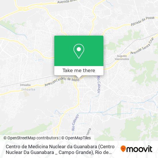 Mapa Centro de Medicina Nuclear da Guanabara (Centro Nuclear Da Guanabara _ Campo Grande)