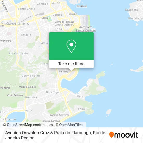 Avenida Oswaldo Cruz & Praia do Flamengo map