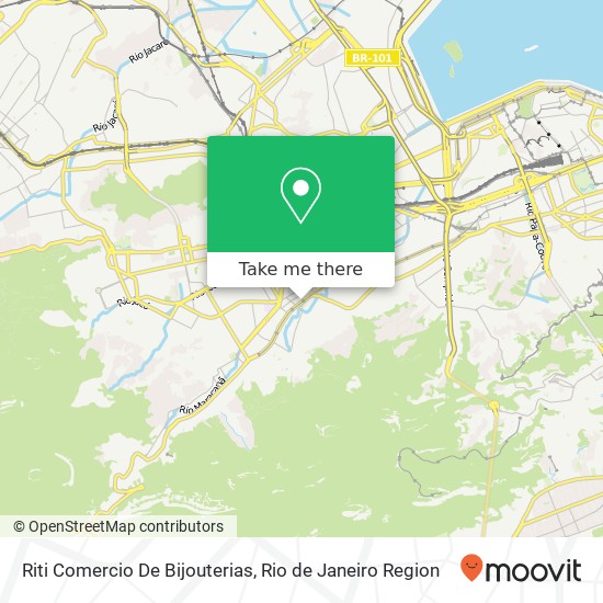 Riti Comercio De Bijouterias map