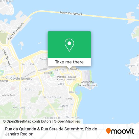 Mapa Rua da Quitanda & Rua Sete de Setembro