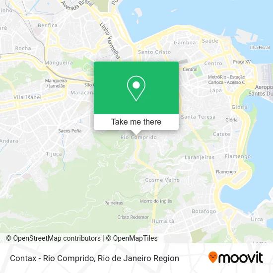 Contax - Rio Comprido map